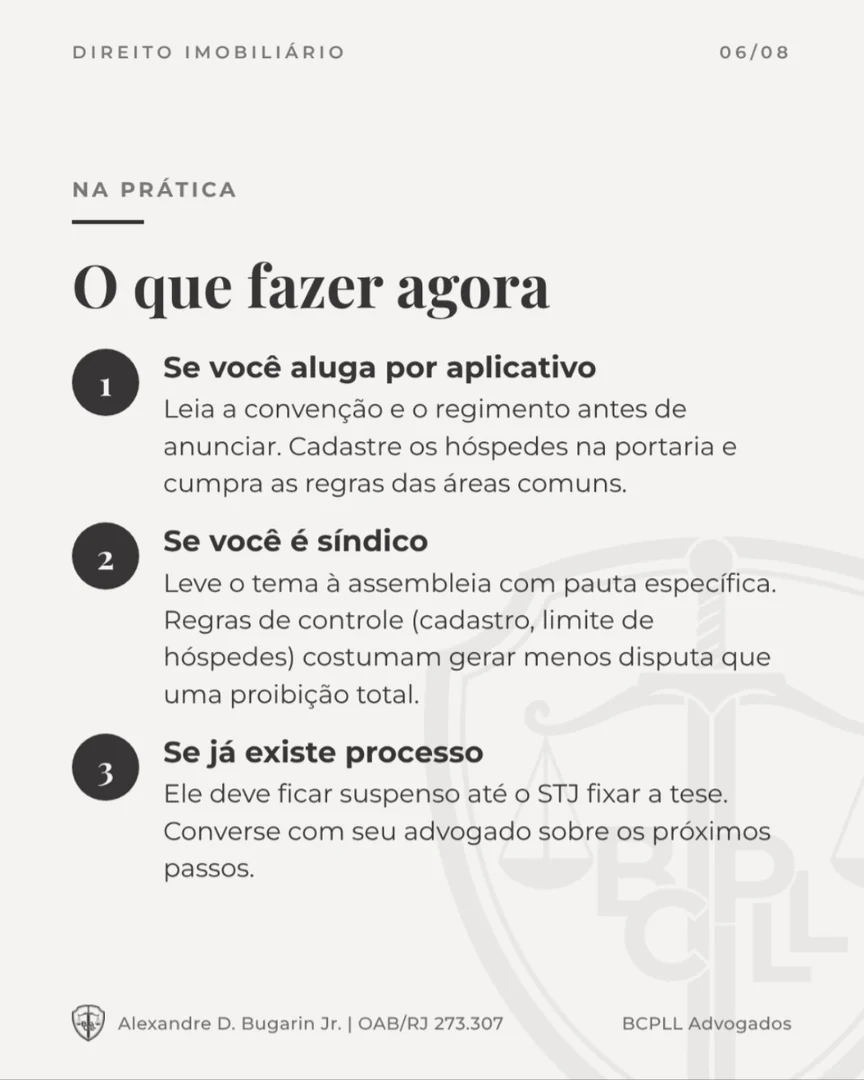 O que fazer agora