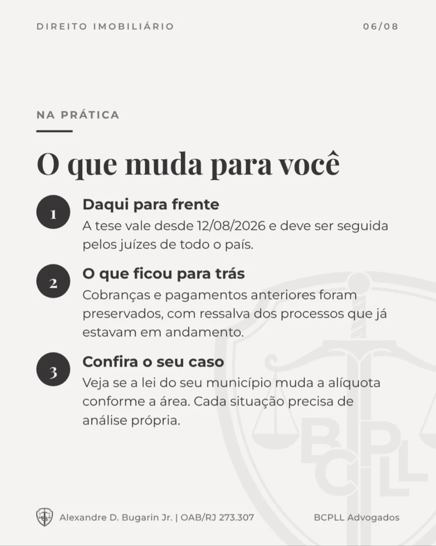 O que muda para você